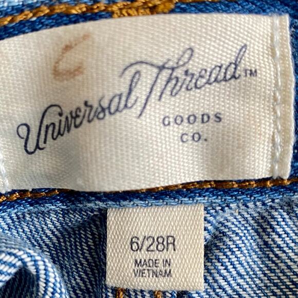 Universal Thread Relaxed Wide Leg Medium Wash Jeans 6/28R NWT Casual Comfort - Picture 5 of 12